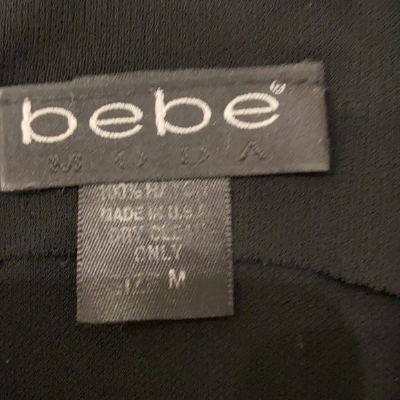 Bebe black backless top with sexy crossover straps in back - Picture 5 of 5